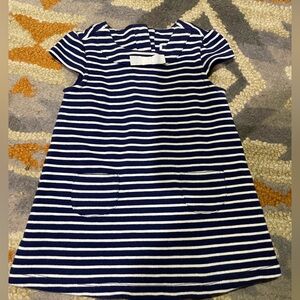 Navy and white baby girl dress 12-18 month